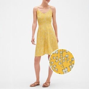 GAP Floral Yellow Rayon Sundress